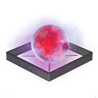사용자 정의 45 56 65mm Led 홀로그램 3d 팬 디스플레이 광고 프로젝터 사각형 커버 및 케이스 방진 3D Led 팬 디스플레이