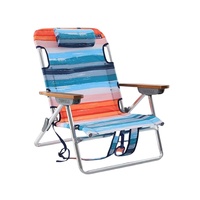 Hot Fashion 600D Oxford Chaises de plage pliantes en aluminium pour l'extérieur Tissu durable pour Patio Garden Poolside Design moderne pour les parcs
