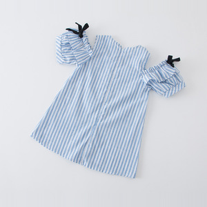 New Products Looking for Distributor Kids <b>Clothes</b> Baby Girls Stripe Dress Designs - Product Image 3