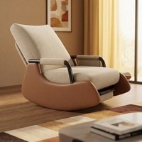 Fauteuil d'appoint moderne de luxe, pivotant à 360°, en forme d'œuf, écologique, convertible, avec structure en acier inoxydable, pour hôtel et salon