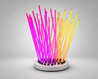 Tube lumineux à LED Pixel CL-T100W DMX RGB pour la décoration de scène, studio TV, événements