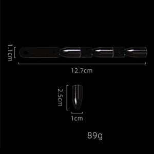 3 Knots Nail Art Thực Hành Mẹo Hiển Thị Ba Lan Ban False Nail Mẫu Gậy Trong Suốt Fan-Shaped Nail Swatch Gậy Với Vòng - Product Image 4