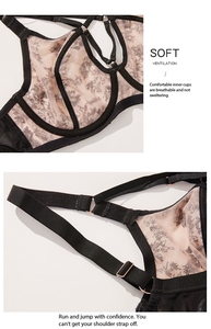 Soutien-gorge Grande Taille pour Poitrine Généreuse, Respirant en Maille, Effet Push-up, Bonnets 75D~95J, Lingerie Sexy et Confortable avec Armatures - Product Image 4