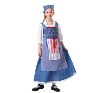 Costume de demoiselle d'honneur pour enfants, robe longue, tenue de cosplay pour Halloween, fête de jeu de rôle - Product Image 2