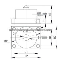 Celda de carga tipo radios HMD2004LCD de acero aleado niquelado, resistente a cargas excéntricas, capacidad de 2T a 40T