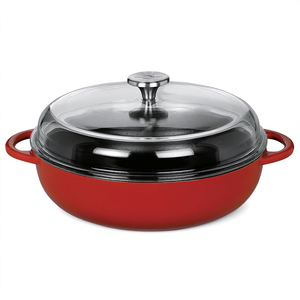 Cacerola Farmer's Pan Provence con Tapa de Vidrio Roja de 28 cm - Product Image 2