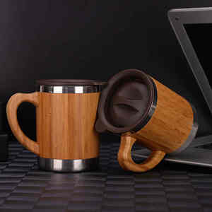 Tasse à café isotherme en métal pour le commerce international, avec poignée et couvercle, anti-fuite, cadeau d'affaires pour le bureau et la voiture - Product Image 2