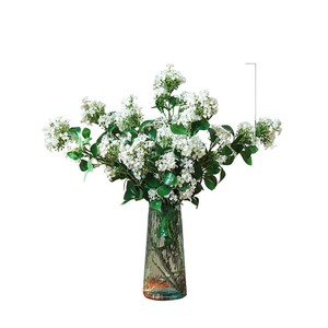 Flores Artificiales de Lila y Osmanthus, Rama Individual, Seda Blanca, Decoración para Bodas y Hogar - Product Image 5