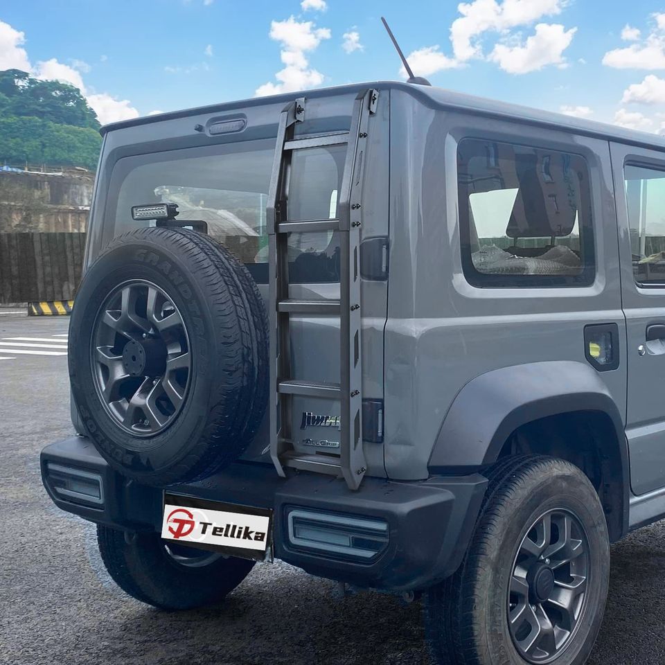 TELLIKA Aluminum Car Rear Door Ladder Tailgate Ladder for Suzuki Jimny ...