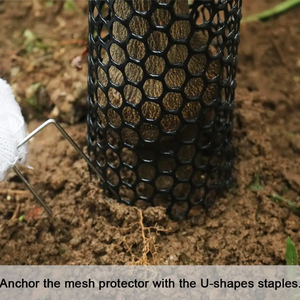 0,3 "aberturas 8INx10FT Red de jardín cercado de aves de corral malla de alambre de pollo de plástico mejorada para animales de fábrica - Product Image 4