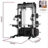 Máquina Comercial Multifuncional para Gimnasio: Combo de Remo Bajo y Crossover con Cable, Ajustable, Duradera, con Rack de Potencia y Contrapeso de Acero