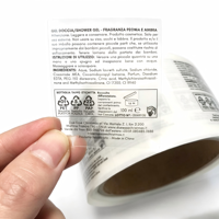 Impression d'autocollants transparents, étiquettes adhésives personnalisées en PVC, autocollants transparents imperméables, étiquettes avec logo en feuille d'or