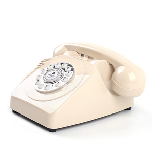 Telefono Vintage Senza Fili con Tasti a Pressione, Colore Beige, Collegabile al Cellulare, per Uso Domestico - Product Image 4
