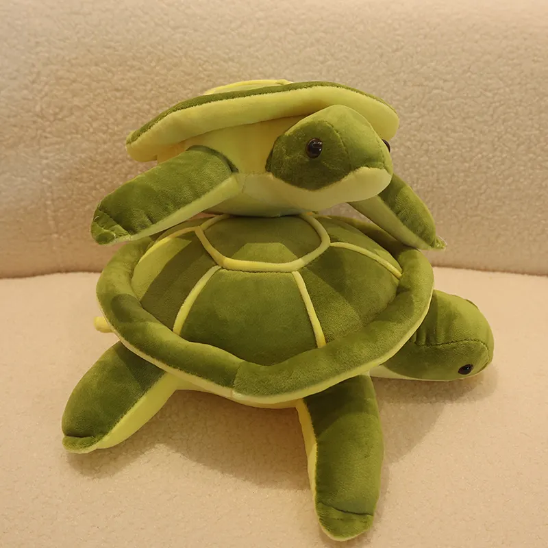 Okyanus hayatı kaplumbağa sevimli yumuşak deniz kaplumbağası peluş yastıklar doldurulmuş hayvan peluş oyuncaklar hediyeler noel doğum günü üst Plushies