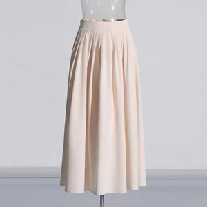 Nuovo arrivo abito sottile elegante di alta qualità per le donne solido da donna due pezzi set formale ufficio plissettato da donna set gonna - Product Image 4