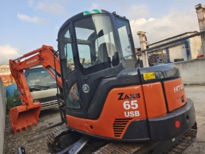 Excavatrice utilisée du Japon Hitachi ZAXIS65 à vendre Prix bon marché de bonne performance à Shanghai - Product Image 2