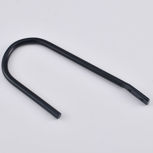 U Shaped Wall <b>Hook</b> Black Carbon Steel Coat And Cap Holder Bedroom <b>Kitchen</b> Bathroom Use Durable Round Head Design - Product Image 3