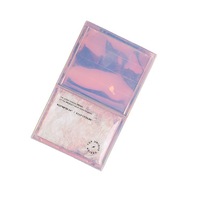 Étiquette gonflable personnalisée avec logo holographique créatif, étiquette en PVC/TPU transparente remplie de plumes, veste en duvet, vêtements