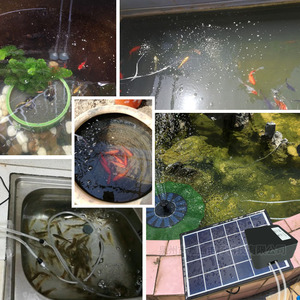 Solar Powered Pond Aerator Pump 6W USB Rechargeable DC 12V For Fish Farming Aquarium - Product Image 4