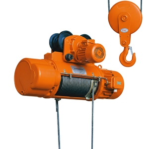 0.5 Ton 1 Ton 2 Ton 5 Ton 10 Ton CD MD Electric Wire Rope <b>Hoist</b> for Overhead and Gantry Cranes - Product Image 1