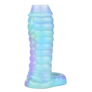 Florya giocattoli sessuali per adulti alieno <span class=keywords><strong>maschio</strong></span> vestibile masturbazione Dildo manica lunga anello del pene drago spina vuota uso individuale - Product Image 5