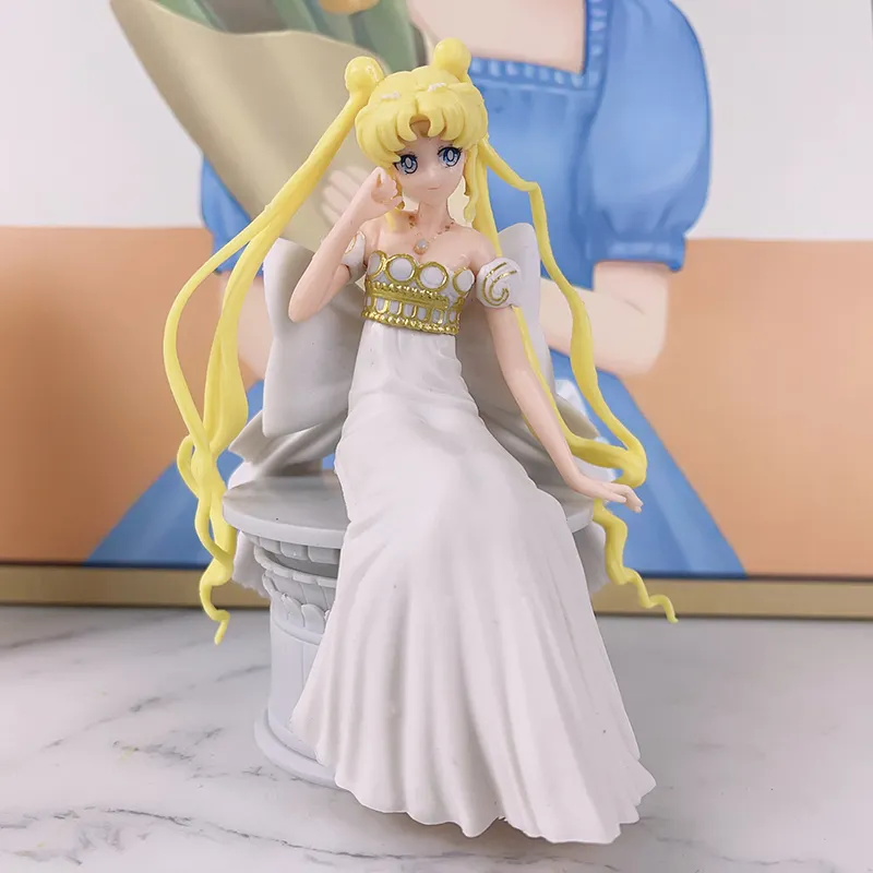 Figura de Anime de Sailor Moon, juguete de colección de PVC de la princesa Serenity Prize A