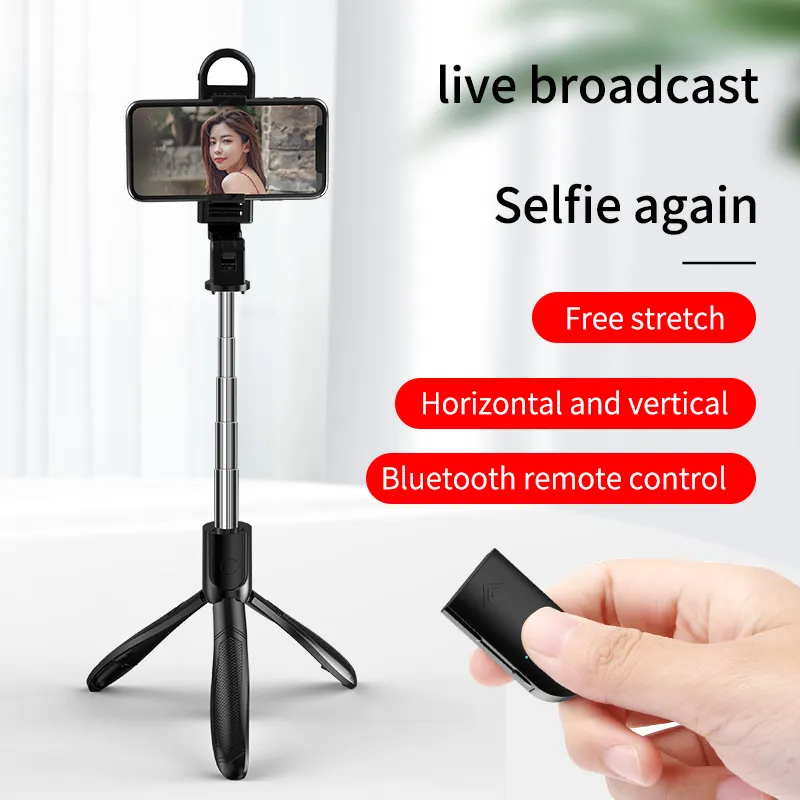 Draadloze Bluetooth Selfie Stok Statief Opvouwbare Statief Monopods Universal Voor Smartphones Voor Gopro Sport Actie Camera