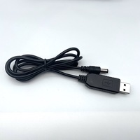 Kabel Pengisi Daya USB DC 5V ke 9V/12V 1M Jack DC 5.5x2.1mm untuk Router Nirkabel & Speaker