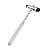 Multifunctional Manual Metal Diagnostic Hammer with Brush Pin and Ruler for Complete Sensory Neurological Exam