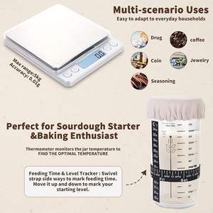 Venta al por mayor <span class=keywords><strong>Benetton</strong></span> Cesta de prueba de pan Juego de hornear La mejor cera de abejas Bolsas de pan de masa fermentada Suministros con espátula de silicona - Product Image 5