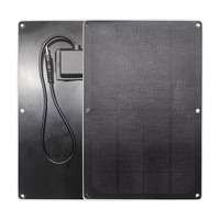 Module PV de petite taille avec connecteur CC, cellules HPBC entièrement noires, mini panneau solaire 5W 6V 8V PCB ETFE, taille et forme OEM