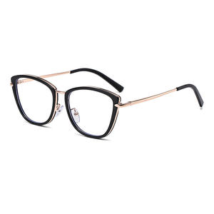 Jiet 95290 nuovi occhiali luce blu TR90 diamantati Cat Eye montatura alla moda Design artistico lenti da vista lettura - Product Image 6