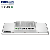 PC industriel embarqué avec écran tactile en verre trempé de 24 pouces FHD 1920x1080, processeur Intel Core i3/i5/i7, modèle HMI