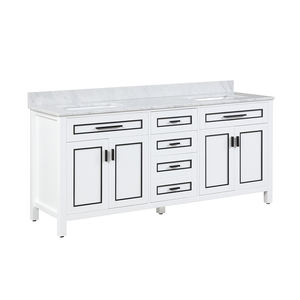 72 inch Free <b>Standing</b> Modern High End Bathroom <b>Vanity</b> with Ceramic Basin and Water Resistant Features bathroom <b>vanity</b> - Product Image 2