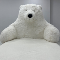 Sofá Cama de Peluche de Oso Polar Suave y Divertido al por Mayor Mueble de Dibujos Animados Cama para Niños