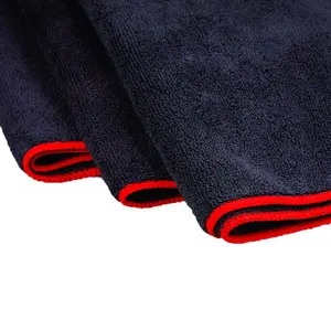 China Products Manufacturers Good Quality Microfiber Cloth black towel Car Detailing