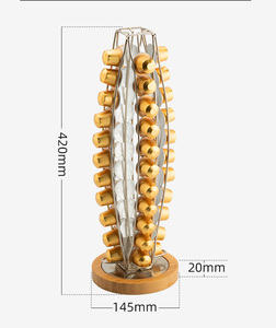 Support de <span class=keywords><strong>Capsules</strong></span> de Café Rotatif à 360°, Support de <span class=keywords><strong>Capsules</strong></span> de Café en Forme de Cactus, Support de <span class=keywords><strong>Capsules</strong></span> <span class=keywords><strong>Nespresso</strong></span> - Product Image 3
