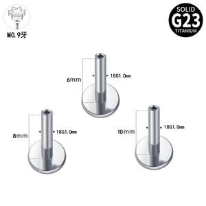 ASTM-F136 g23 חוט פנימי cz lbrot פנימי סחוס עגיל שרשרת שרשרת טבעות טיטניום פירסינג תכשיטים - Product Image 3