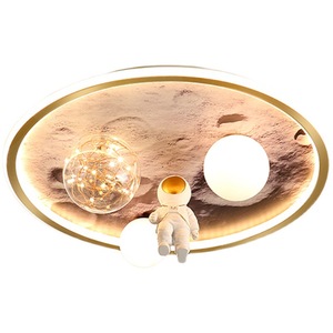 Lumière de chambre d'enfant astronaute <span class=keywords><strong>lampe</strong></span> de chambre de garçon dessin animé lune astronaute chambre lumière led plafonnier - Product Image 5