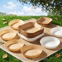 Papier sulfurisé antiadhésif en silicone multi-tailles pour friteuse à air, résistant aux hautes températures, écologique, pour pain et biscuits