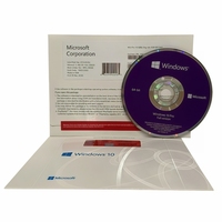 Windows 10 Pro DVD Versión Completa con Etiqueta COA, Clave de Licencia, Activación en Línea, Garantía de 12 Meses, CD OEM, DSP, Envío Gratis