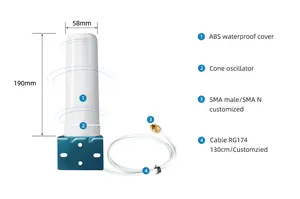 Cạnh Tranh OEM nhà máy nóng bán dài phạm vi Omni Wifi GSM/3G/4G LTE ngoài trời thông tin liên lạc Antenna Booster