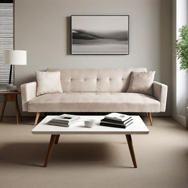 Manufacturer Modern Linen Click Clack Sofas Home Furniture Sofa Bed Futon Sleeper Sofa Bed for Bedroom Sitting Room Living Room