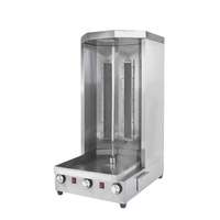 Machine à shawarma rotative automatique en acier inoxydable, équipement de barbecue commercial électrique pour extérieur, capacité de 15 kg/h