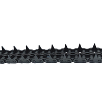 Chaîne à dents pointues ANSI 50/10A-1 pour le transport, chaîne de transmission industrielle à haute résistance à l'usure