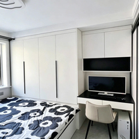 Lit Tatami Moderne Personnalisé en Panneaux Écologiques avec Rangement Multifonctionnel