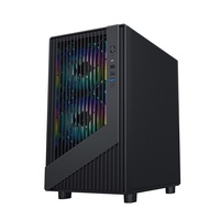 Sumtax/Sumtai Flying Eagle 240 Computerkast Desktop Zijwaarts transparant Gaming Watergekoeld M-ATX Moederbord Mini Case Voorkant