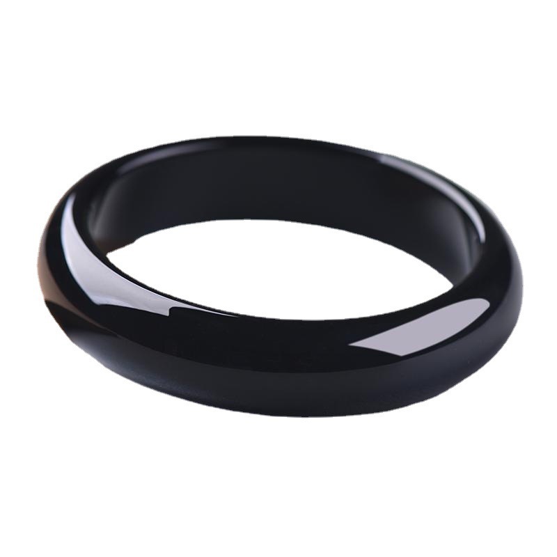 black agate bangle