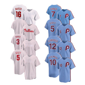 Venta al por mayor de camisetas de béisbol 2026 nuevas y económicas, con costuras de alta calidad, del equipo estadounidense de Filadelfia, personalizadas para todos los jugadores: 7 Turner, 59 <span class=keywords><strong>Duran</strong></span> - Product Image 4