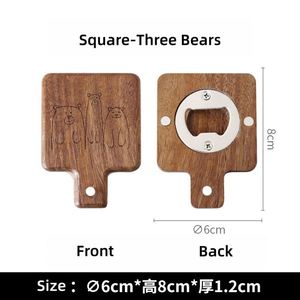 Wood Eco-friendly Classic Beer <b>Cider</b> Wine Can Opener Fridge Magnet Engraved Bottle Wedding Party Home Kitchen Bar Restaurant - Product Image 3